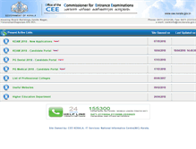Tablet Screenshot of cee.kerala.gov.in