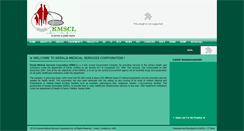 Desktop Screenshot of kmscl.kerala.gov.in