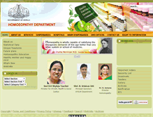 Tablet Screenshot of homoeopathy.kerala.gov.in