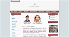 Desktop Screenshot of collegiateedu.kerala.gov.in