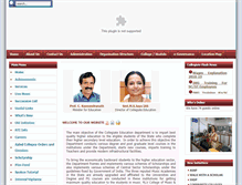 Tablet Screenshot of collegiateedu.kerala.gov.in