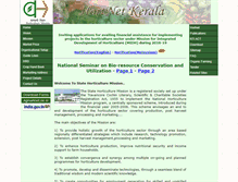 Tablet Screenshot of hortnet.kerala.nic.in